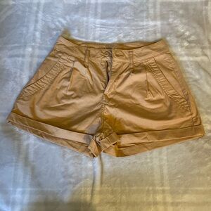 Khaki Jean Shorts